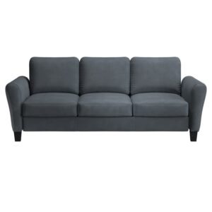 LifeStyle Solutions Watford Sofa, 78.8" W x 31.5" D x 33.9" H, Dark Grey