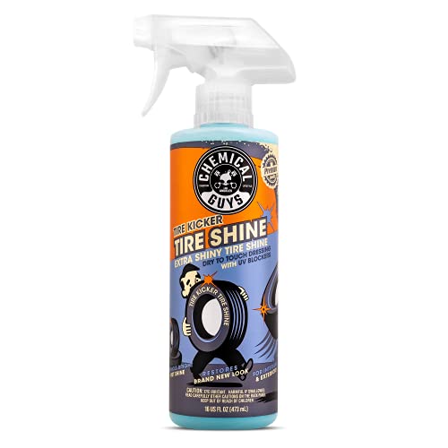 Chemical Guys TVD11316 Tire Kicker Sprayable Extra Glossy Tire Shine (Works on Rubber, Vinyl & Plastic) Safe for Cars, Trucks, Motorcycles, RVs & More, 16 fl oz