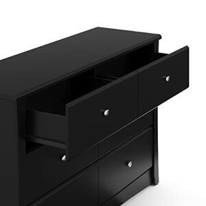 STORKCRAFT Crescent Dresser, 33.5x53.4x16.8 Inch (Pack of 1), Black