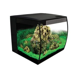 fluval flex aquarium kit, black, 15 gallon