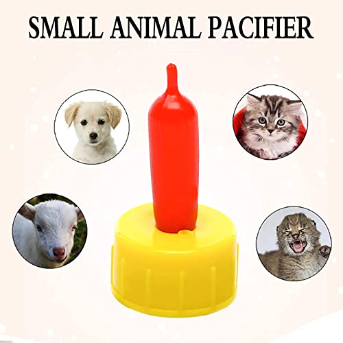 Goat Nipple, 8 Pieces Small Animal Milk Drink Pritchard Nipple for Feeding Sheep Goat Lamb Puppy