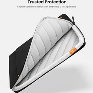 tomtoc 360° Protective Laptop Sleeve for 13-inch MacBook Air M2/A2681 M1/A2337 2018-2022, MacBook Pro M2/A2686 M1/A2338 2016-2022, Water-Resistant Case for 12.9 iPad Pro 6th/5th/4th/3rd Gen, Black