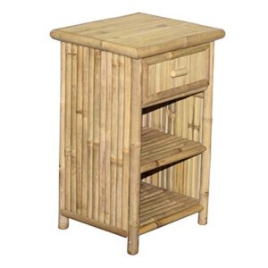 bamboo bamboo54 handmade natural single drawer nightstand (vietnam) - yellow