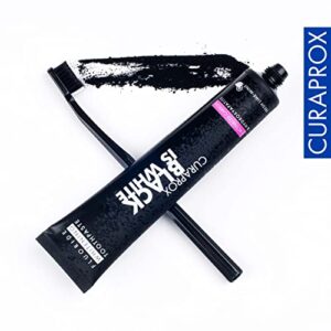 Curaprox Black is White Toothbrush, Black is White Carbon Toothbrush Set, Includes 1 Black Toothbrush & 1 White Toothbrush