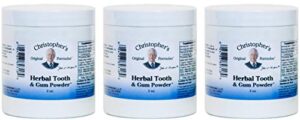 christopher's original formulas herbal tooth and gum powder 2 ounce (3 pack)