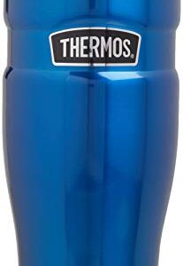 THERMOS Stainless King Vacuum-Insulated Travel Tumbler, 16 Ounce, Electric Blue