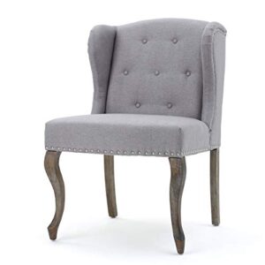 christopher knight home niclas accent chair, light grey