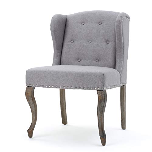 Christopher Knight Home Niclas Accent Chair, Light Grey