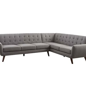 ACME FURNITURE Essick Sectional Sofa - 52765 - Light Gray Linen