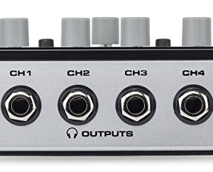 Samson QH4 4-Channel Studio Headphone Amplifier,Black/Silver