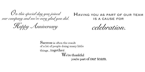 CEO Cards - Business Anniversary Greeting Card Assortment, 3 Card Designs, 5x7 Inches, 25 Cards & 26 White Envelopes (VP1701)