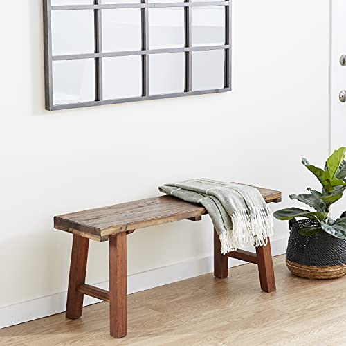 Deco 79 Wood Handmade Natural Bench, 44" x 14" x 19", Brown