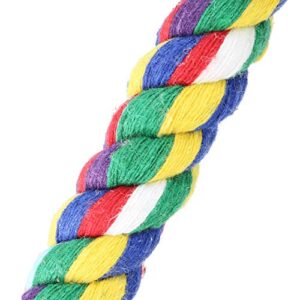 Bonka Bird Toys 1325 Tiny Rope Triangle Swing Colorful Cotton Metal Plastic Climbing Quaker Parrot Parrotlet Cockatiel Budgie