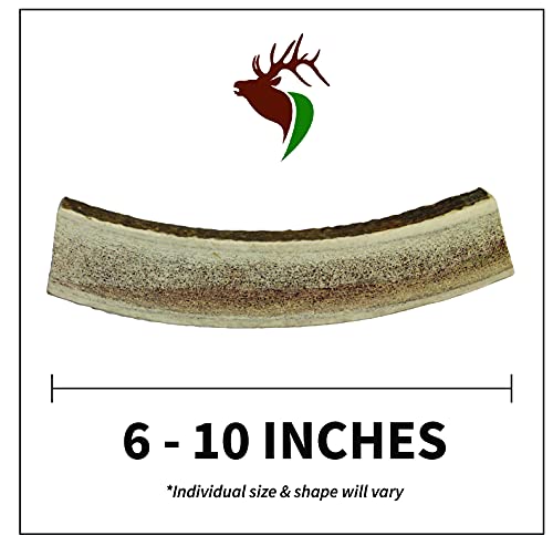 Elkhorn Premium Chews – X Large Split Single Pack (for 50+ lb Dogs) Premium Grade Elk Antler for Dogs (1 Piece) Sourced in The USA