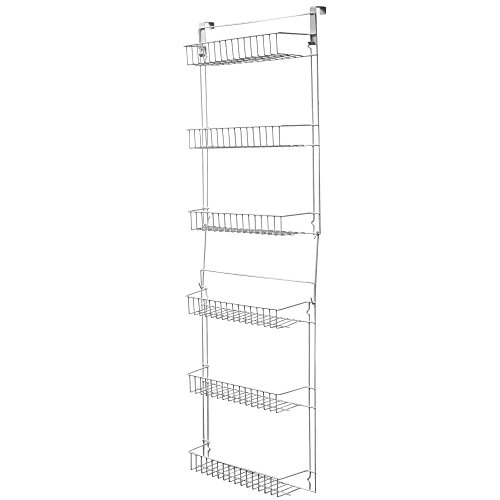 Lavish Home Closet Organizer with 6 Shelves, Over the Door Pantry Organizer and Bathroom Organizer by Lavish Home 60"high x 19"wide x 5" deep