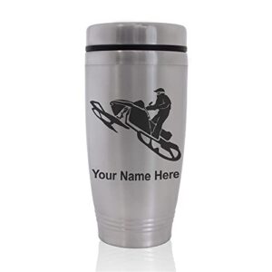 skunkwerkz commuter travel mug, snowmobile, personalized engraving included