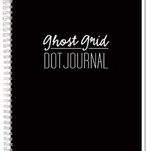 BookFactory Ghost Grid Dot Journal/Large Bullet Notebook 120 Pages 8.5" x 11" Wire-O (JOU-120-7CW-A(DotJournalPF))