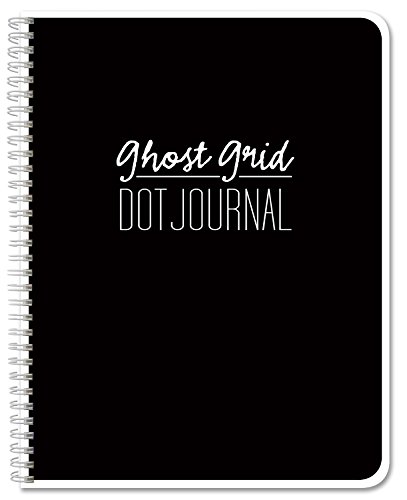 BookFactory Ghost Grid Dot Journal/Large Bullet Notebook 120 Pages 8.5" x 11" Wire-O (JOU-120-7CW-A(DotJournalPF))