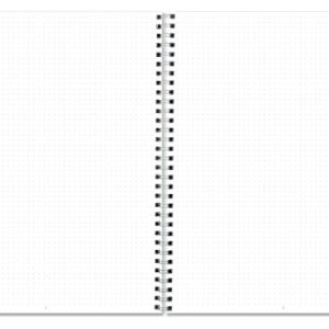 BookFactory Ghost Grid Dot Journal/Large Bullet Notebook 120 Pages 8.5" x 11" Wire-O (JOU-120-7CW-A(DotJournalPF))