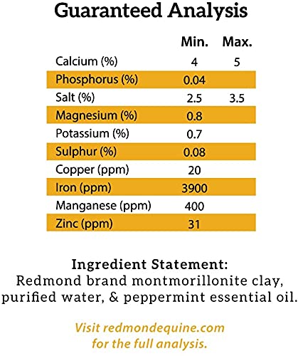 REDMOND Daily Gold Syringe Natural Healing Clay for Gastric Ulcers in Horses (Stress Relief Pre-Race Paste) (Single Pack)