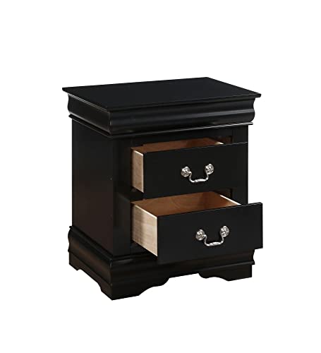 ACME Furniture Louis Philippe Nightstand, Black, One Size