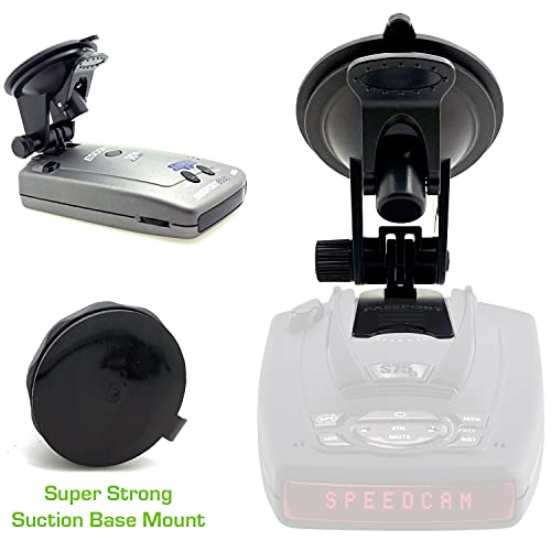 Super Suction Windshield Suction Cup Mount for Escort Passport X70 X80 S55 8500X50 8500 9500ix 9500 S55 Solo S2 S3 STi and Beltronics RX-65 Radar Detectors (Not for Escort IX & MAX Series)