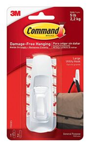 command large utility hook, white, 4-hook, 8-strips