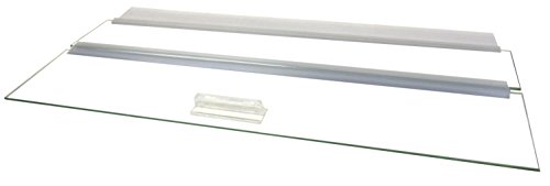 Aquarium Glass Canopy Set for 75 Gallon, 90 Gallon and 110 Gallon Aquariums 48" Long x 18" Wide with A Center Brace