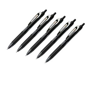 zebra sarasa dry gel ink pen black (jj31-bk), 0.5mm fine, 5 pens per pack (japan import)