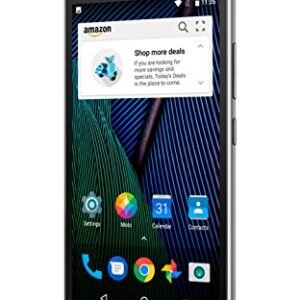 Moto G Plus (5th Generation) - Lunar Gray - 64 GB - Unlocked - Prime Exclusive - with Lockscreen Offers & Ads