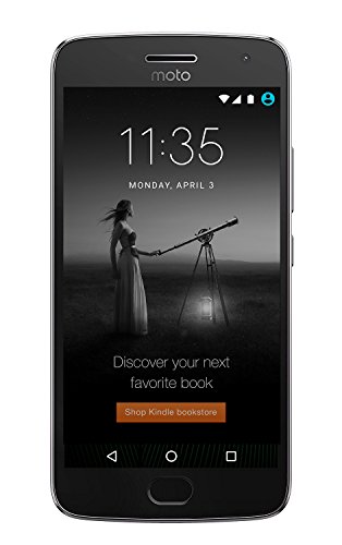 Moto G Plus (5th Generation) - Lunar Gray - 64 GB - Unlocked - Prime Exclusive - with Lockscreen Offers & Ads