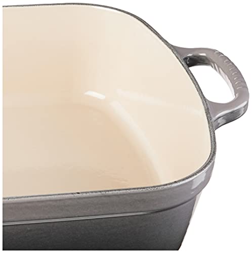 Le Creuset Enameled Cast Iron Signature Rectangular Roaster, 5.25 qt. (11.7" x 16.8") , Oyster