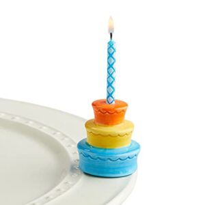 Nora Fleming Hand-Painted Mini: Best Birthday Ever (Candle Holder Cake) A194