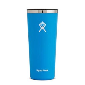 hydro flask 22 oz. tumbler - stainless steel, reusable, vacuum insulated with press-in lid