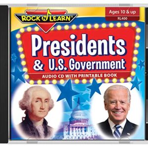 Presidents & U.S. Government Audio CD with Printable Book by Rock 'N Learn