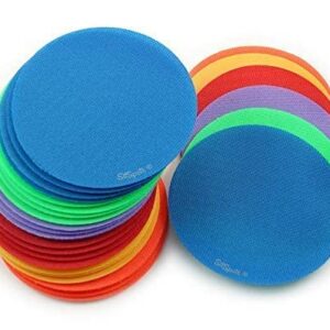 SitSpots® Original Circle Packs - Classroom Circle Floor Dots | The Original Sit Spots for Your Classroom Seating, Organizing and Managing Your Students (4" Circles (30), Original Multi-Color)