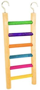 parrot wood bird toy ladder parakeets toys cage cages cockatiel canaries finches (8" x 3")