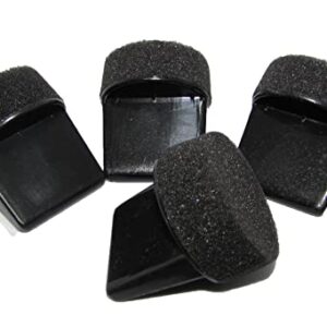 4 Pack Close Pore Sponge Applicators good for just about any application of Leather/Vinyl Couches, Chairs, Shoes, Boots, Jackets, Car Seats ect.