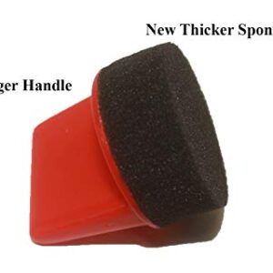 4 Pack Close Pore Sponge Applicators good for just about any application of Leather/Vinyl Couches, Chairs, Shoes, Boots, Jackets, Car Seats ect.