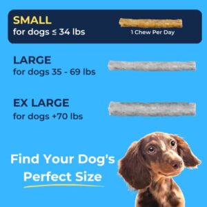 Tartar Shield Soft Rawhide Chews | Safe Dental Treats for Small Dogs | Vet VOHC Approved | Daily Bone Cleans Teeth & Gums Fresh Breath Oral Health Support | USA Made | (Small Dogs / 12 Count)