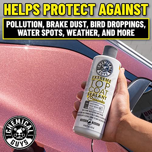 Chemical Guys WAC21016 Extreme Top Coat Wax & Sealant With Carnauba, Safe for Cars, Trucks, SUVs, Motorcycles, RVs & More, 16 fl oz