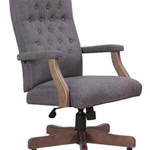 Boss Office Products Executive Commercial Swivel Chair, Slate Grey