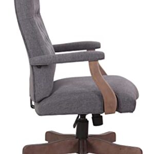 Boss Office Products Executive Commercial Swivel Chair, Slate Grey