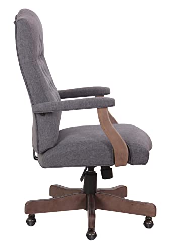 Boss Office Products Executive Commercial Swivel Chair, Slate Grey