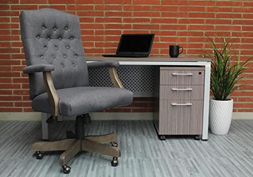 Boss Office Products Executive Commercial Swivel Chair, Slate Grey