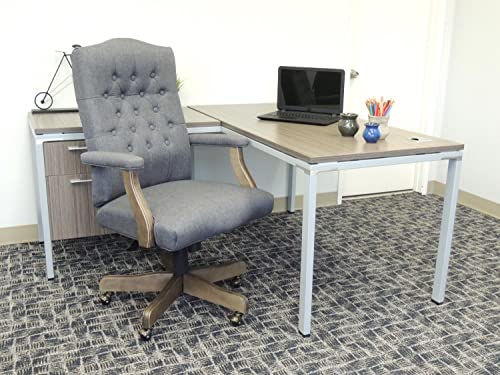 Boss Office Products Executive Commercial Swivel Chair, Slate Grey