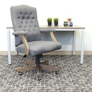 Boss Office Products Executive Commercial Swivel Chair, Slate Grey