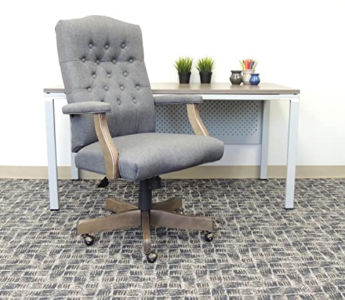 Boss Office Products Executive Commercial Swivel Chair, Slate Grey