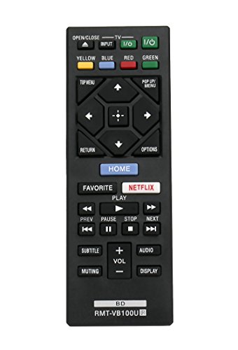 New RMT-VB100U Replaced BLU-RAY Player Remote fit for Sony Player BDP-BX150 BDP-BX350 BDP-BX550 BDP-BX650 BDP-S1500 BDP-S2500 BDP-S2900 BDP-S3500 BDP-S4500 BDP-S5500 BDP-S6500 BDP-S3700 Bdp-bx370