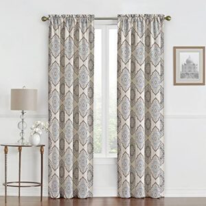 merryfeel printed window curtain panels 84 inch long,fashion rod pocket window treatment drapes for living room/bedroom, 2 panels,42" w x 84" l